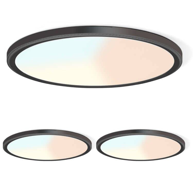 Lzhome Led Ceiling Light, 42W 4500Lm Ultra-Thin Surface Mount Light Fixtures, 15.8 Inch 3000K/4500K/6000K 3Cct Selectable Flush Mount Ceiling Light For Living Room, Bedroom, Kitchen