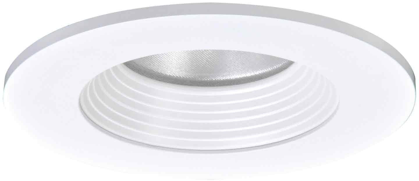 Halo Recessed TL403WBS 4-Inch LED Trim Shower Rated Solite Regressed Lens Baffle and Matte White Ring