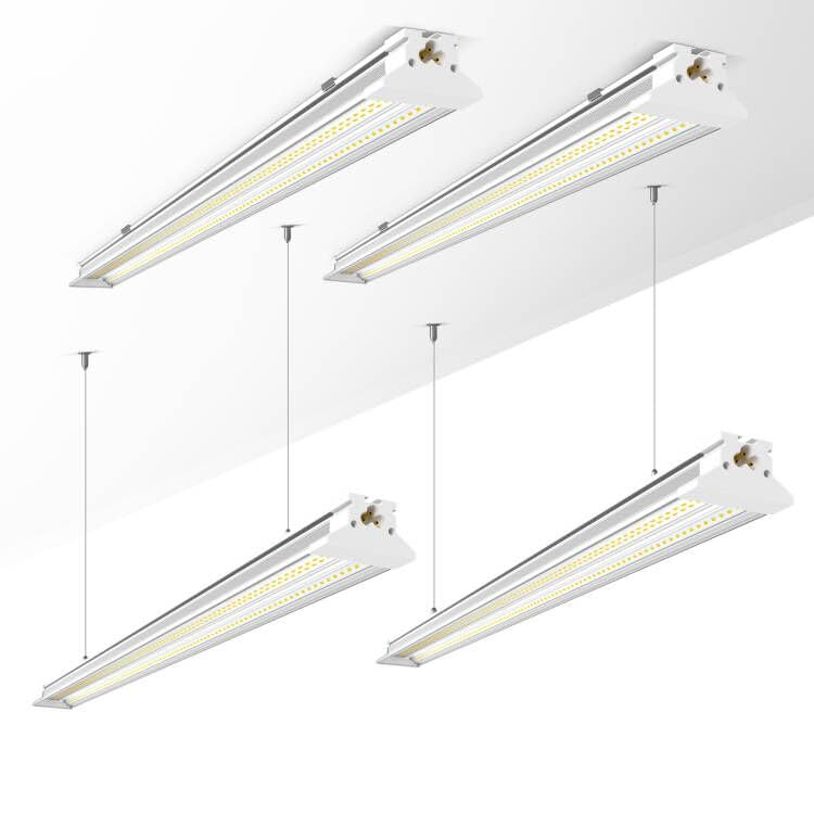 Led Shop Lights For Workshop 4ft, New Upgrade Hanging/Surface Mount 4 Foot 10000lm 5000k 60w Linkable 4ft Led Shop Light With Pl