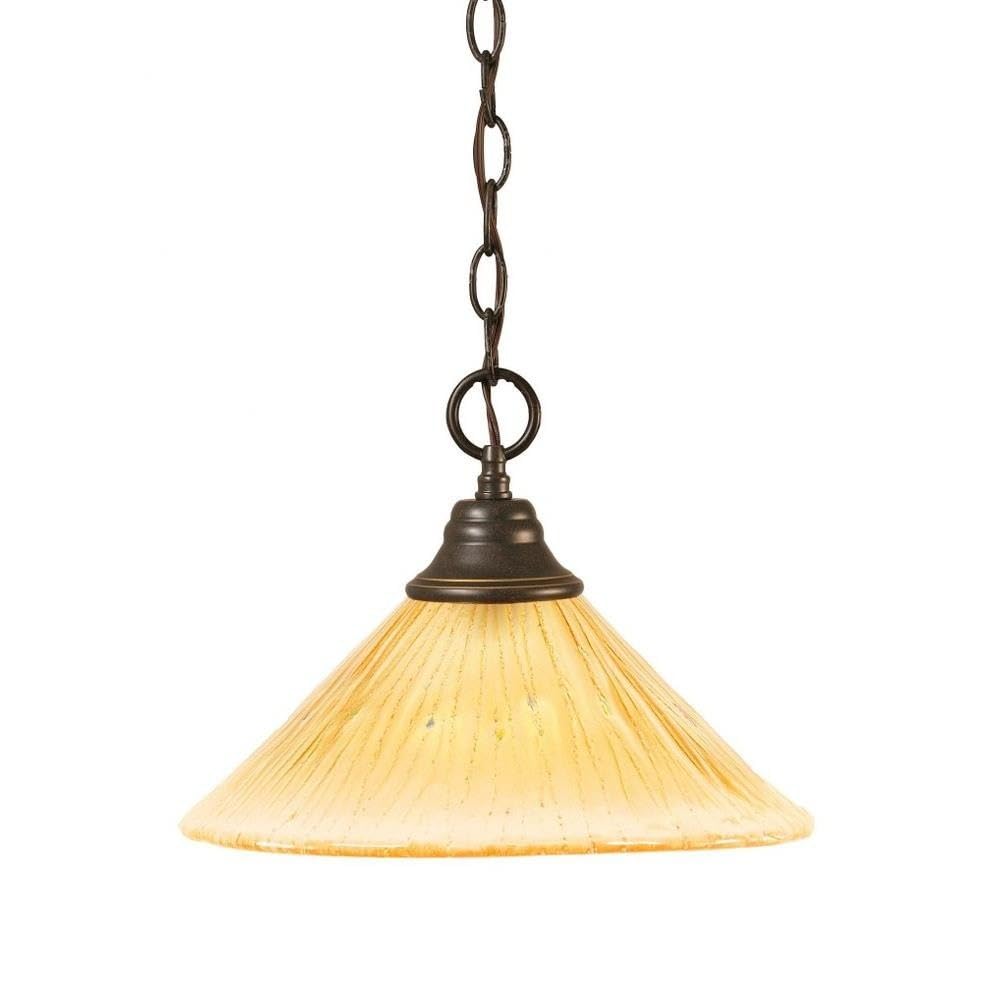Toltec Lighting 1 Light Pendant In Dark Granite (10-Dg-700)
