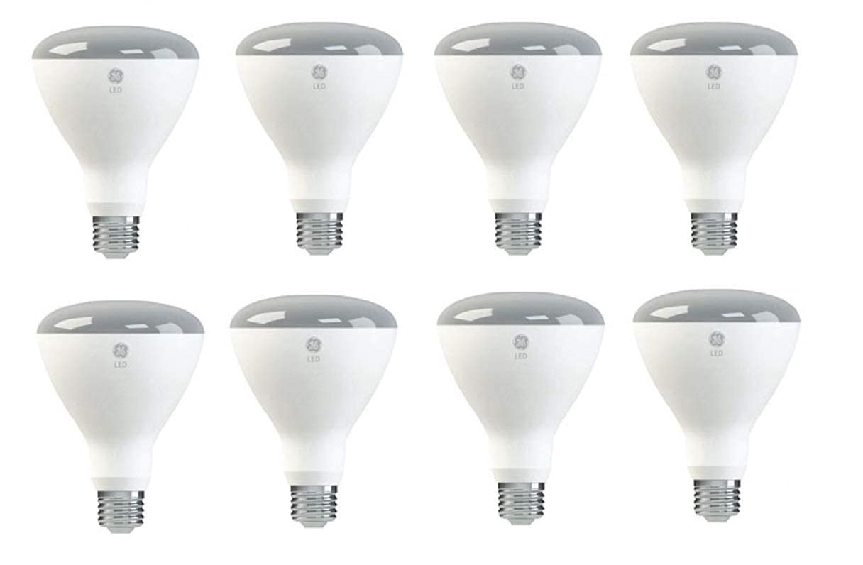 GE LED BR30 Indoor Floodlight Bulb, Soft White, 10W, Energy Star Certified, 8 Pack