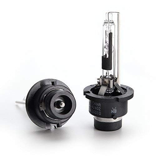 HYBKLER D4R HID Bulbs, 6000K Diamond White, 35W Low Beam, IP68 Waterproof, Pack of 2