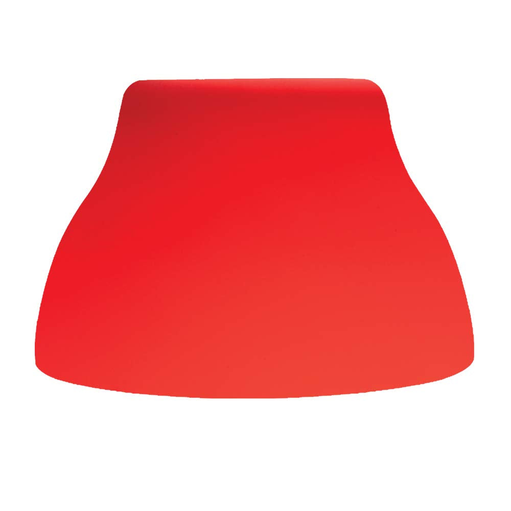 Jesco Lighting QASA103RD Step Cone Glass Shade, 2.75in Diameter, 1.75in Height, Solid Red Finish, Glass Material