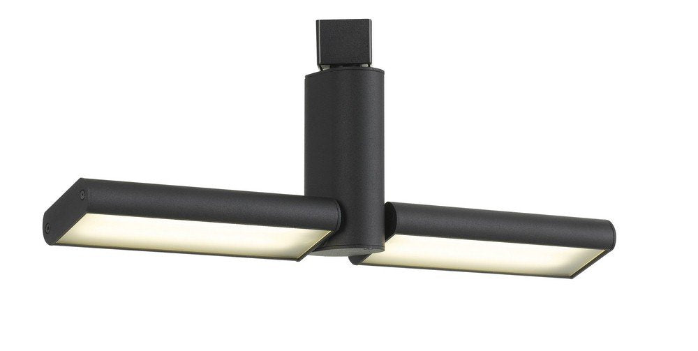 Cal Lighting HT-634-2-BK One Light Track Fixture from Led Track Collection 2.40 inches, Black, 6.75x2.40x15.40