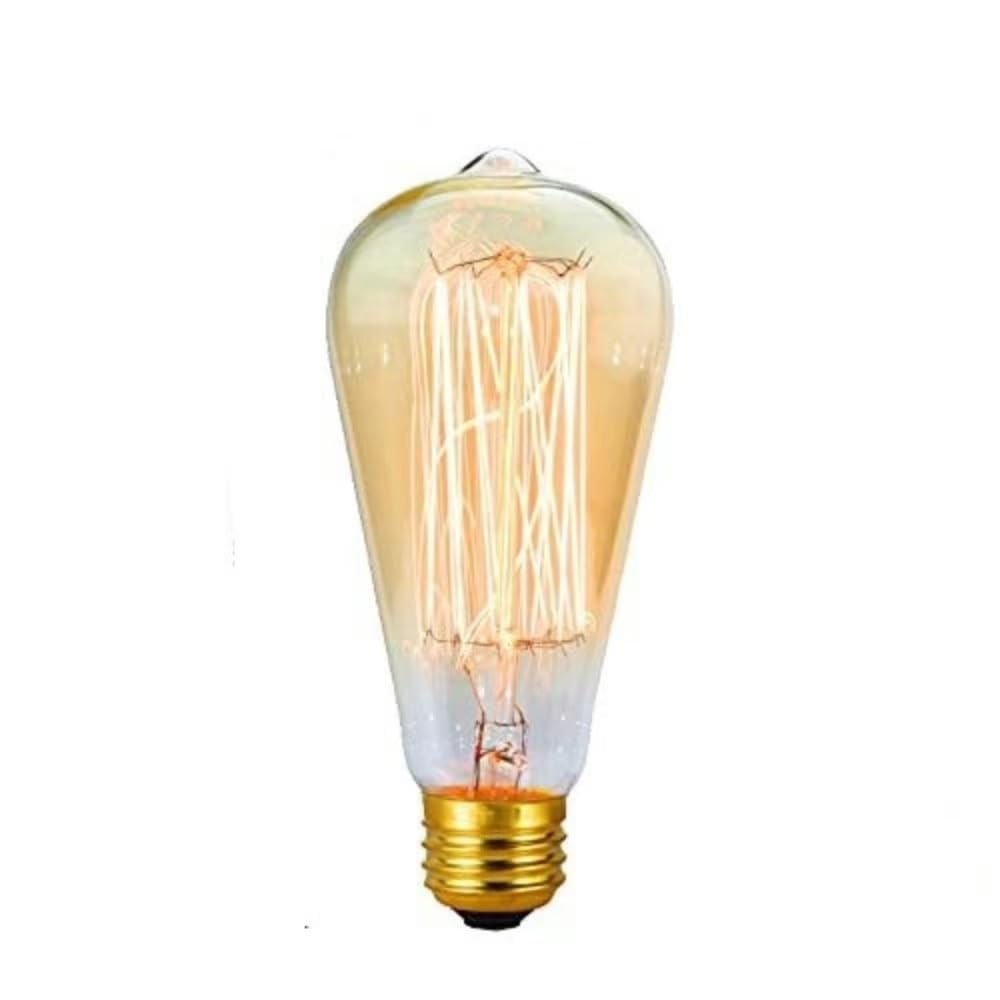 Bulb E27 220V 40W A19 A60 T10 T45 T185 ST64 G80 G95 Filament Incandescent Bulb (Color: T10 Filament)(St64 Filament)
