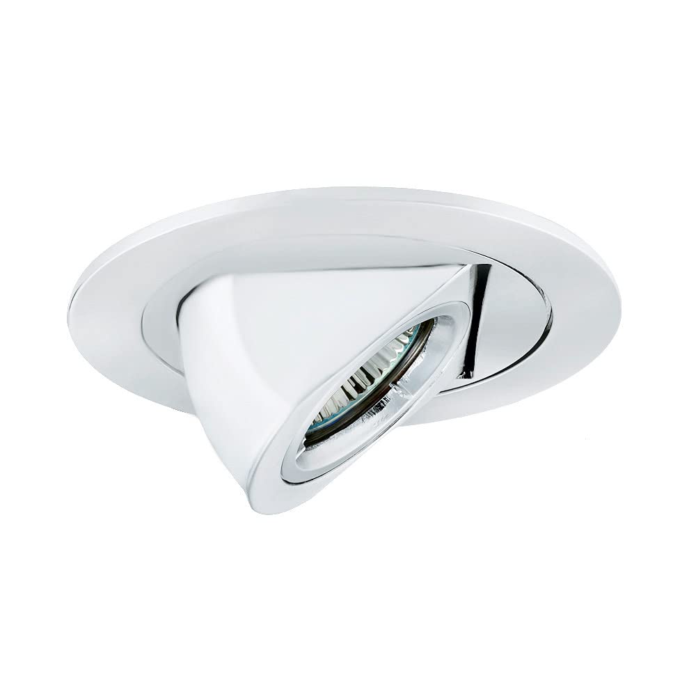 Jesco Lighting RH51WH Round Telescope Fixture, Die Cast Aluminum, Includes 18” Lead Wire and AMP Connector