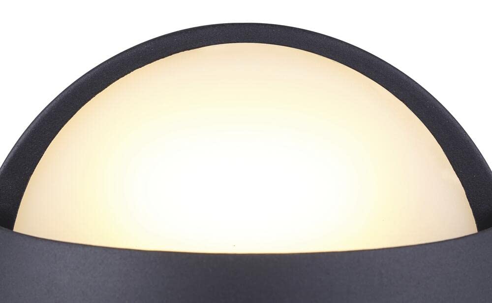 Canarm LED Outdoor Lantern, 8.5W, 200 Lumens, Black, Model LOL272BK, Metal Construction