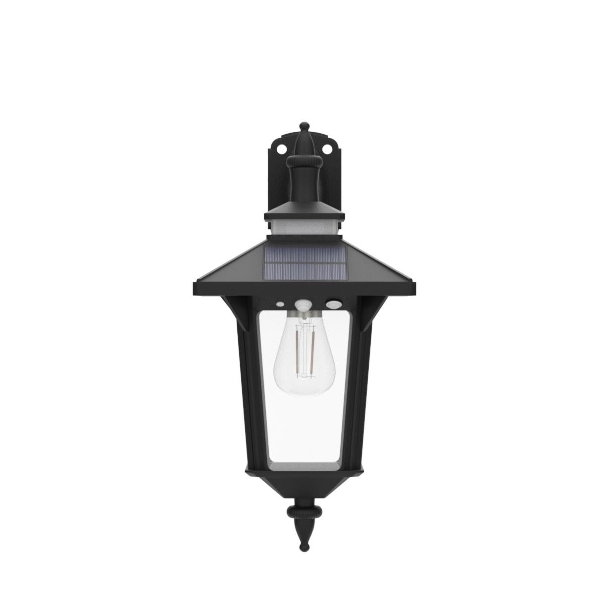 Kuniwa Motion Sensor Solar Wall Lights Outdoor With 3 Modes, Dusk To Dawn Led Wall Lantern Waterproof Front Porch Sconce Exterio