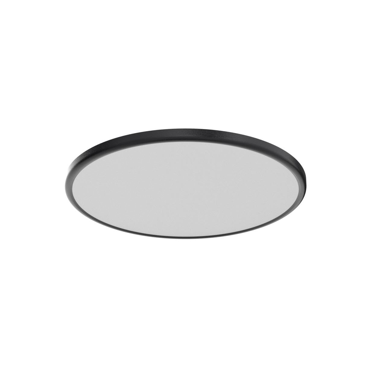 Taloya 18 Inch Black Flush Mount Led Ceiling Light Fixture - Dimmable, Ultra-Thin Design, Perfect For Living & Dining Rooms