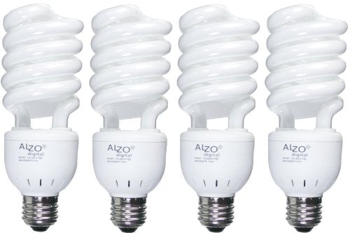 ALZO 27W Joyous Light Full Spectrum CFL Light Bulb 5500K, 1300 Lumens, 120V, Pack of 4