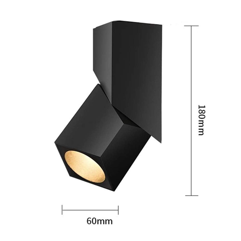 Yodaba Led Indoor Ceiling Spotlight 360Adjustable Wall Light - Art Diy Spotlights -12W Warm White Light 3000K Ceiling Downlight