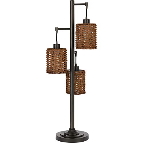 Cal Lighting Bo-2992Dk Transitional Three Light Table Lamp From Connell Collection In Bronze/Dark Finish,