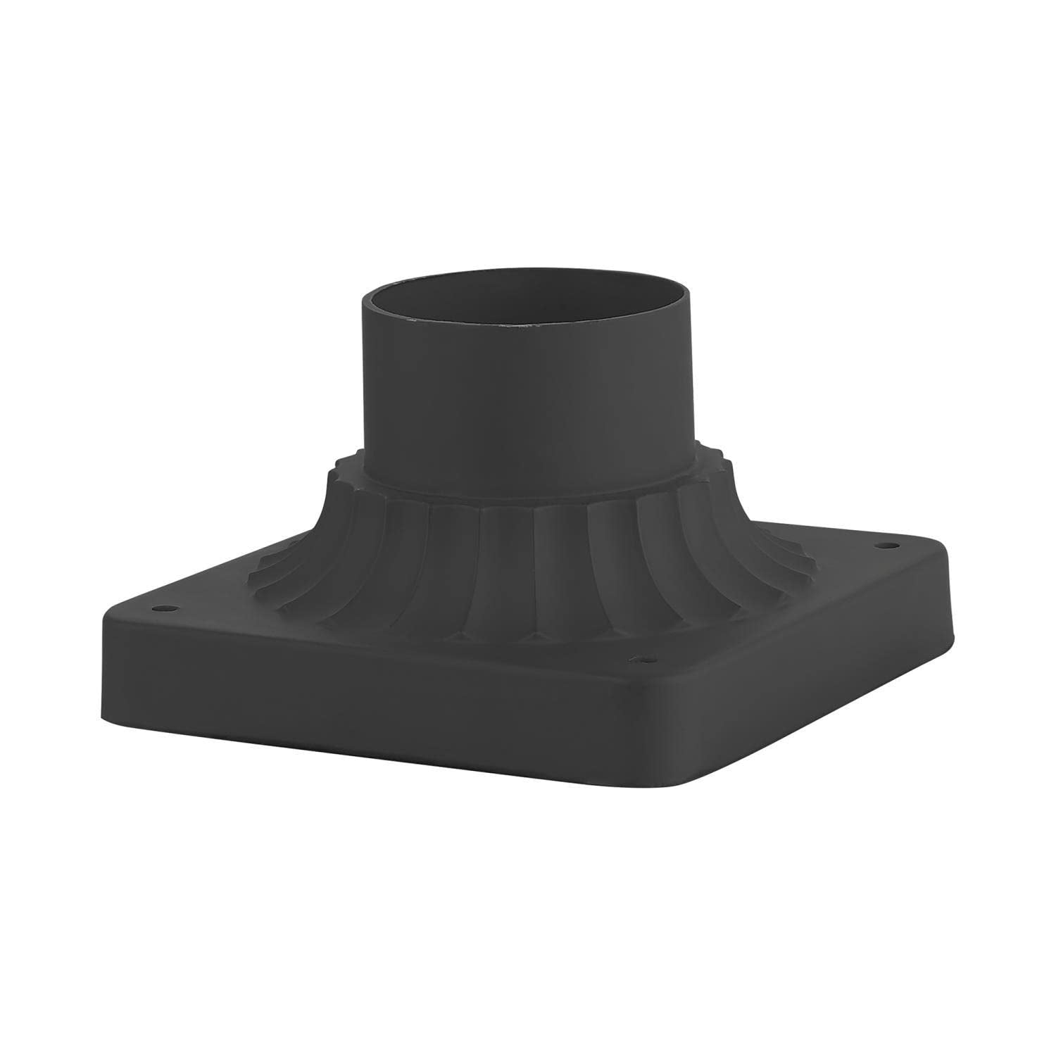 Livex Lighting Outdoor Pier Mount Adapter, Aluminum, 3.5in x 6in x 3.5in, Black, Model 7507-14