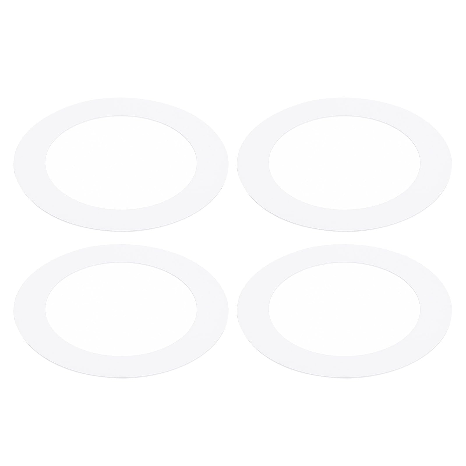 PATIKIL Goof Rings for 5-6 Inch Recessed Can Lighting Down Light, 4 Pcs Metal Goof Trim Rings Cover, Outer Diameter 8.07-inch, I