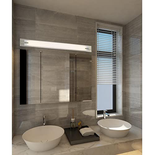 Cal Lighting LA-8602L LED Vanity Light, Brushed Steel, Metal, 3.25inx43inx4.25in