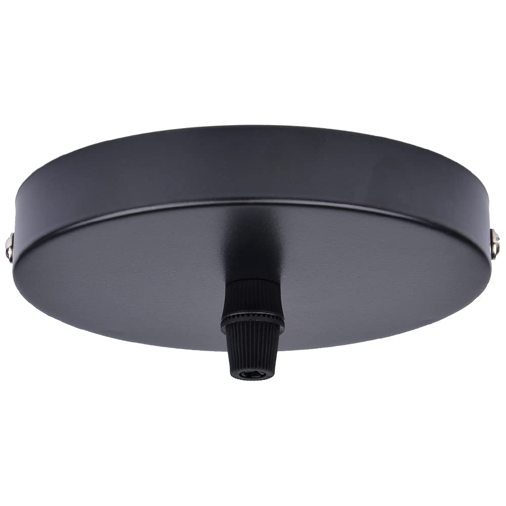 Arturesthome 4.7'' Black Ceiling Canopy Light Kit Rewind Single Hole With Hardware,Ceiling Plate For Pendant Lighting Or Chandel
