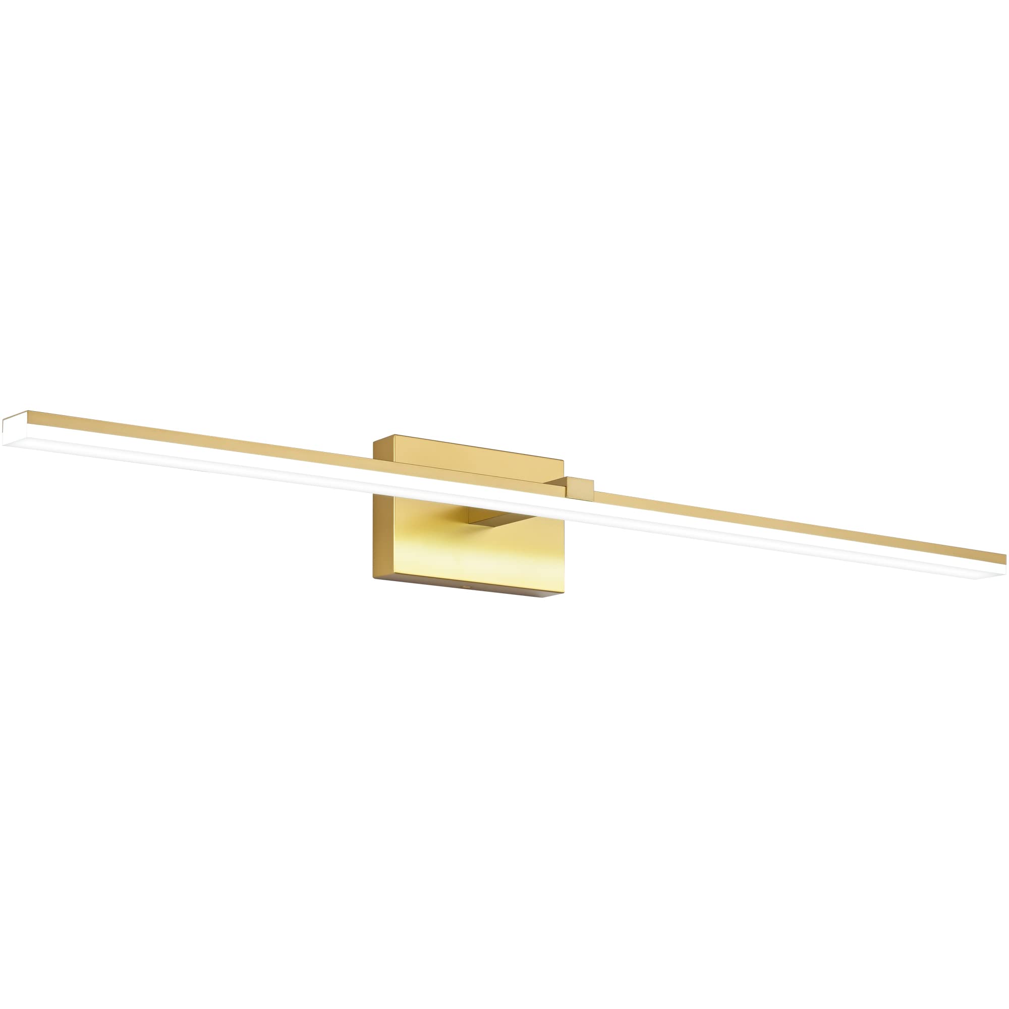 Zuzito Bathroom Vanity Light 48 Inch Modern Gold Dimmable Led Vanity Lighting Fixtures Over Mirror For Bath