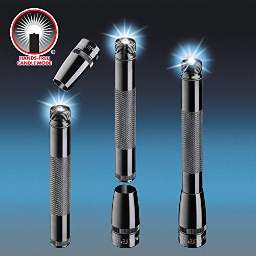 Maglite Mini Led 2-Cell Aa Flashlight With Holster, Black