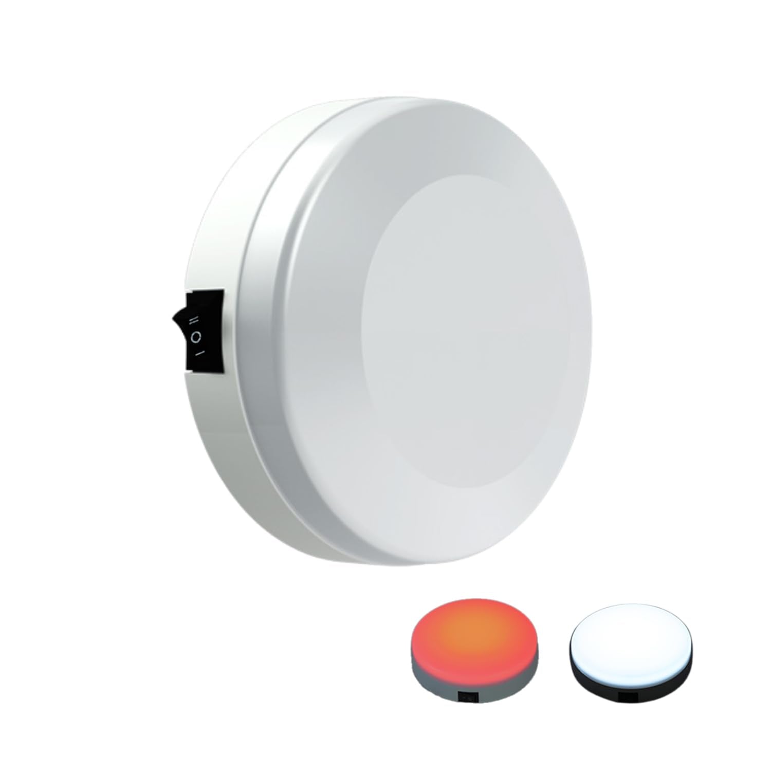 Vcanuplms Marine Boat Dome Lights  5.5 Inch Dual Color LED Cabin Light with Toggle Switch  12V Boat Interior Light with Surface Mount (White|Red)
