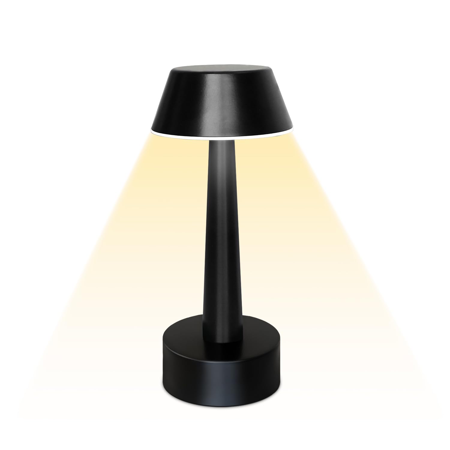 UMEXUS Cordless Small Table Lamps Rechargeable Battery Operated 3-Way Touch Dimmable Metal Portable Mini Lamp Bedside Night Ligh