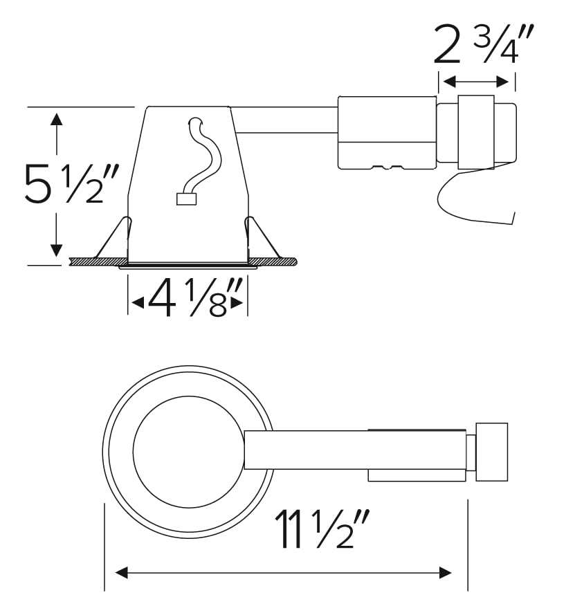 Elco Lighting El1499Ra 4    Low Voltage Airtight Remodel Housing