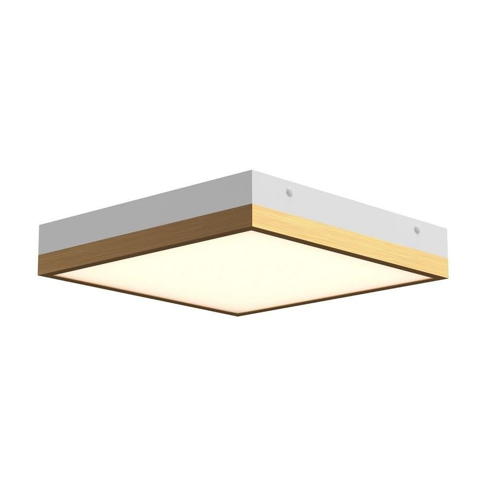 Alora Mood Sydney 11 Flush Mount | Aged Gold and White Finish | Frosted Glass Diffuser | Classic Integrated LED Ceiling Light | 