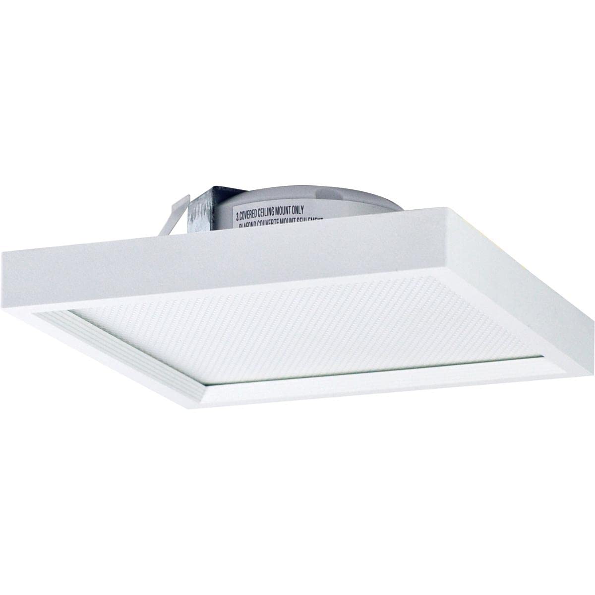 Nora Nlos-S42L50Ww Surf Baffle Led Regressed Edge-Lit Surface Mount, White (5000K, 4'' Square)