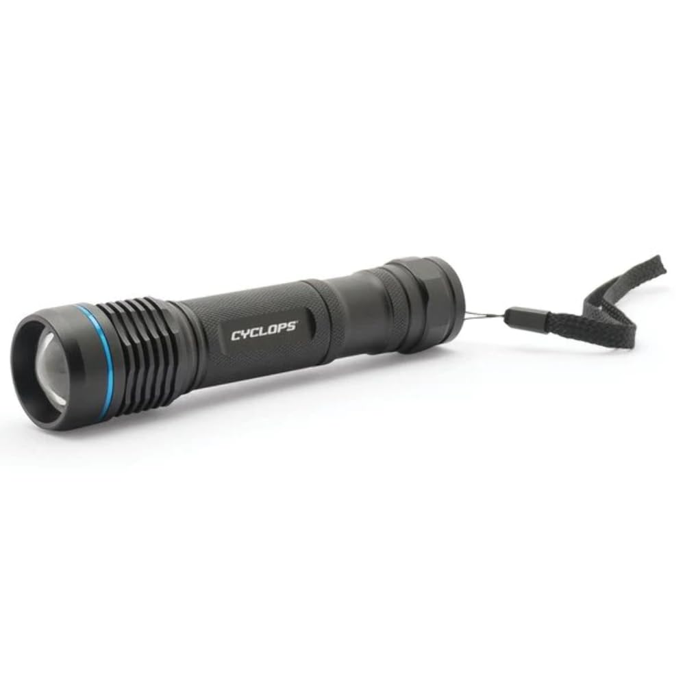 Cyclops Handheld Aluminum Steropes 700 Lumens Rechargeable Pocket Flashlight For Camping, Hiking, Emergency
