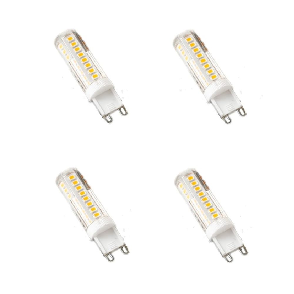 DLEDMOP LED Bulbs G9 LED Bulbs 9W AC100-240V 5W Cold White 6000K Non-Dimmable 4 Units,Cold White,7W