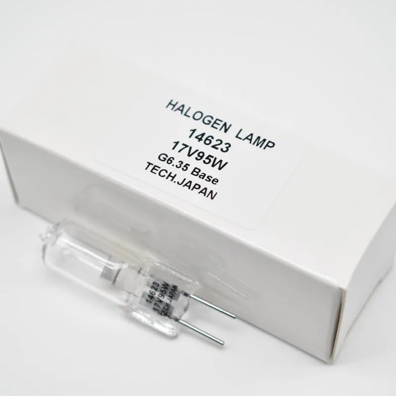 YHZROCL 14623 17V 95W G6.35 Double Needle Quartz Halogen Bulb Dental Chair Operating Light(3 Pieces)