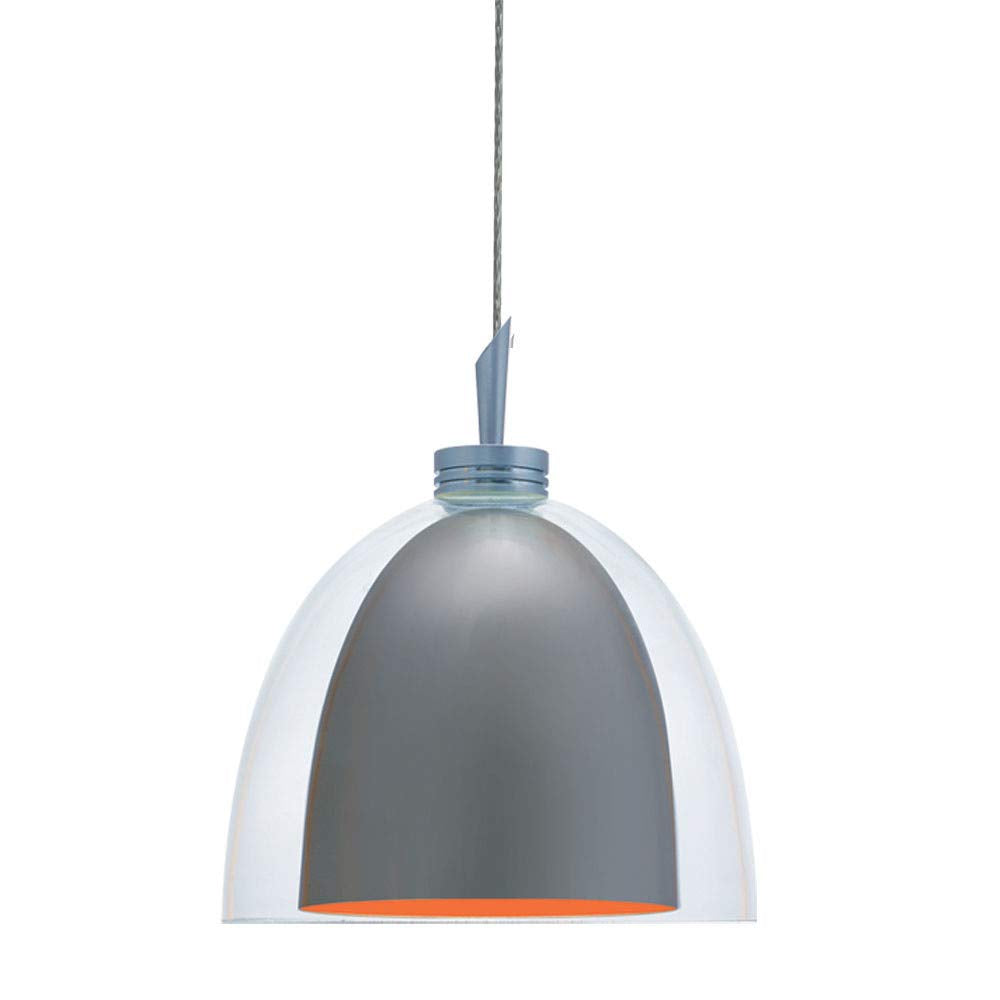 Jesco Lighting One Light Pendant, Chrome Finish, Blue Glass, Model QAP215-GMOR