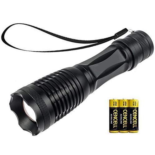 NAVIGATOR 1174 Portable LED Flashlight, Ultra Bright, Adjustable Focus, 5 Light Modes, Water Resistant, Aluminum, White