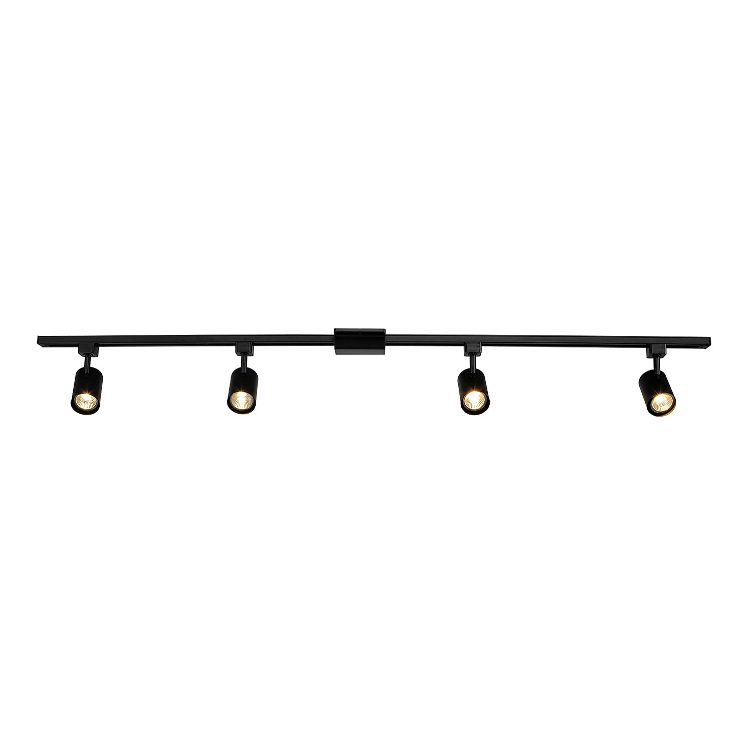 Globe Electric 59738 Tribeca 4-Light Track Lighting Kit, 56", Matte Black, Metal, Bulb Not Included
