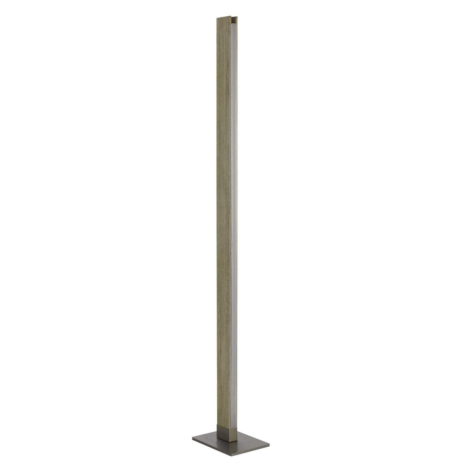 HomeRoots LED Floor Lamp, Traditional Shape, 61 in., Brown