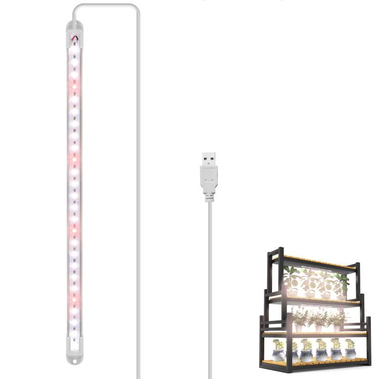 Elftia Led Grow Light Strip For Indoor Plants, Full Spectrum Sunlike Plant Lights Growing Lamps For Hydroponics Succulent Veg An