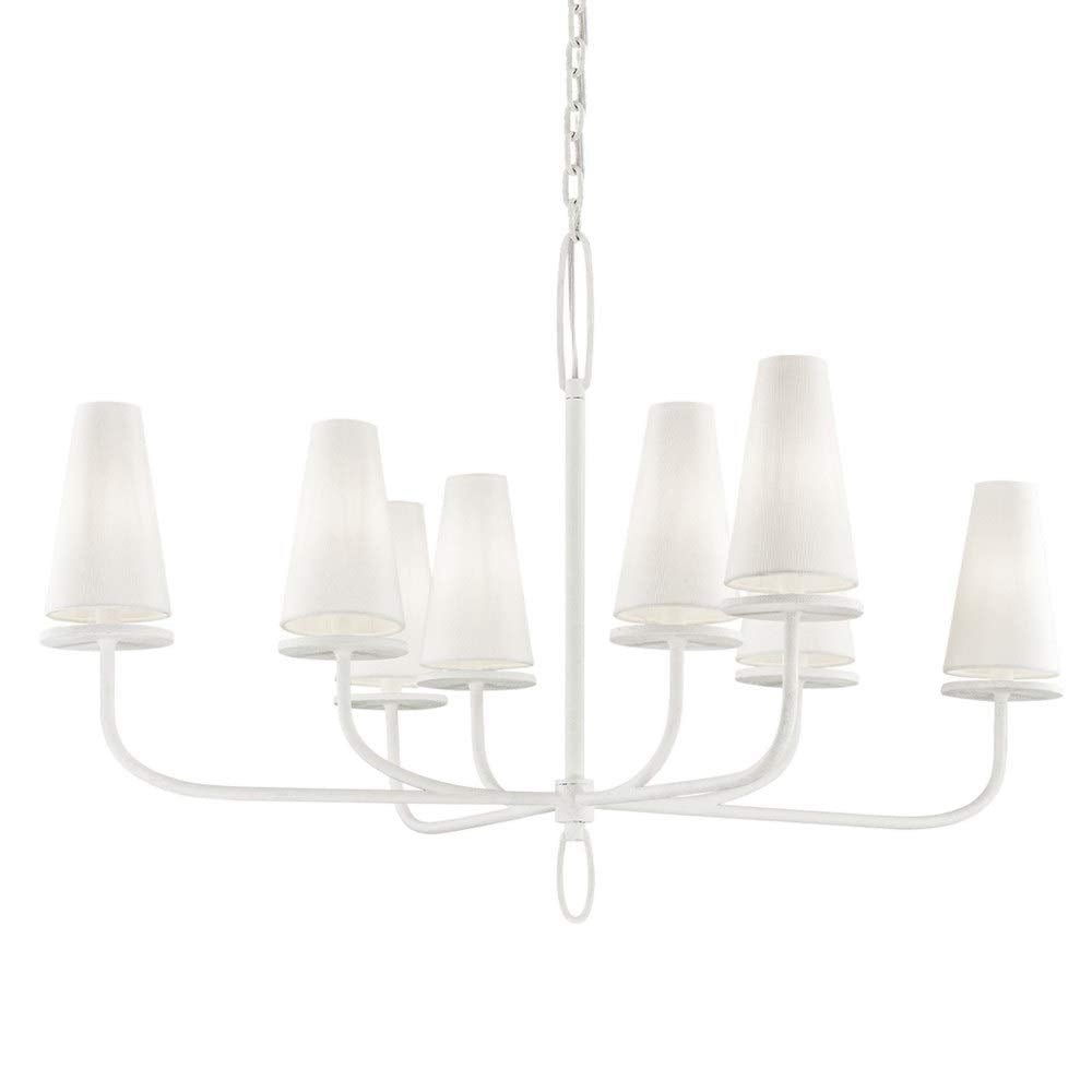 Troy Lighting F6286 Marcel - Eight Light Chandelier, White Finish, 29