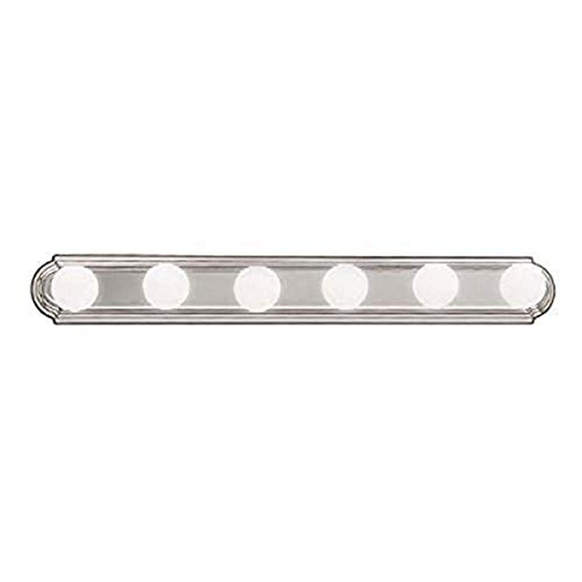 Kichler 36in Round Bath Bar Vanity Light, 6-Light, Brushed Nickel, Alloy Steel, Model 5018NI