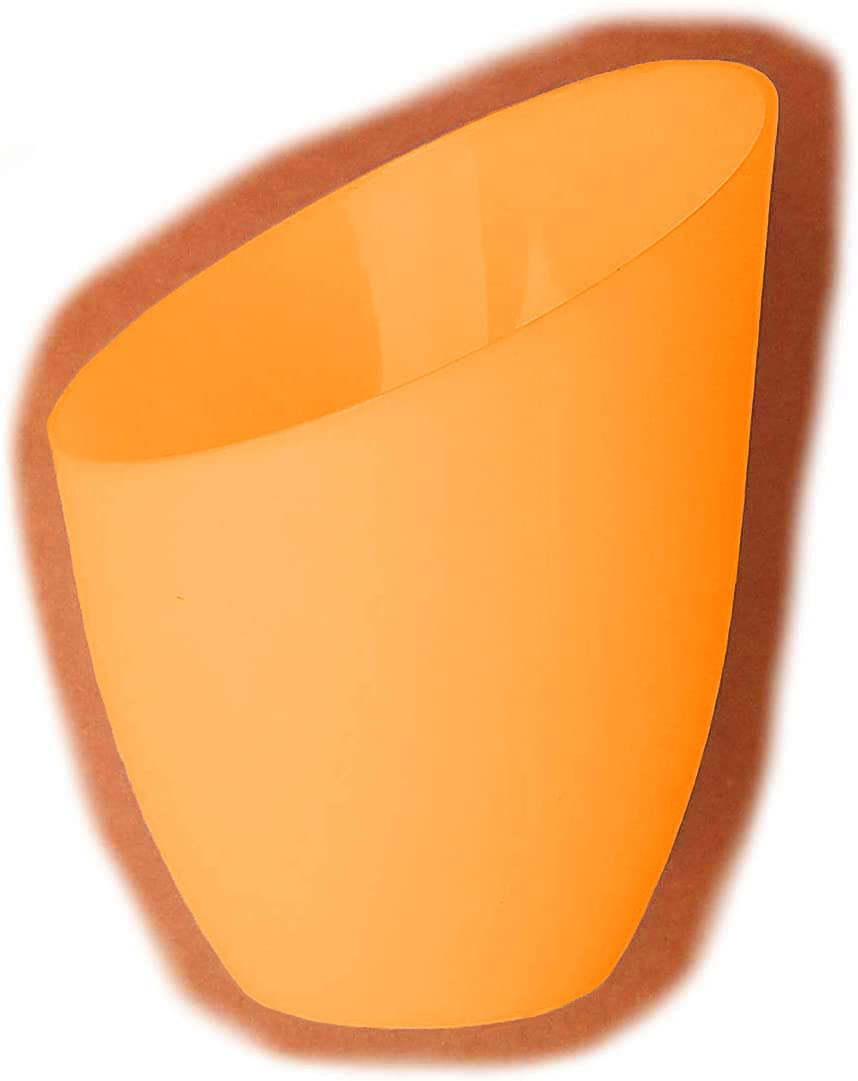 Velouer 2 Pack Plastic Lampshade Replacement for LED Floor Lamp, 5.7in High, 4.1in Diameter, Orange