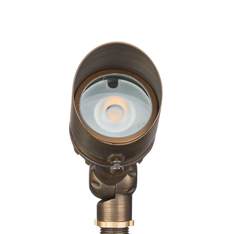 Volt 10-Pack 12V Cast Brass G4 Infiniti 2700K Warm White Led Outdoor Spotlights (350 Lumens) For Low Voltage Landscape Lighting