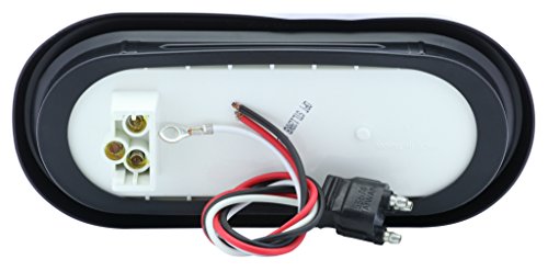 Optronics Stl12Rk Red Lens 6&quot; Oval Sealed Led Tail Light Kit