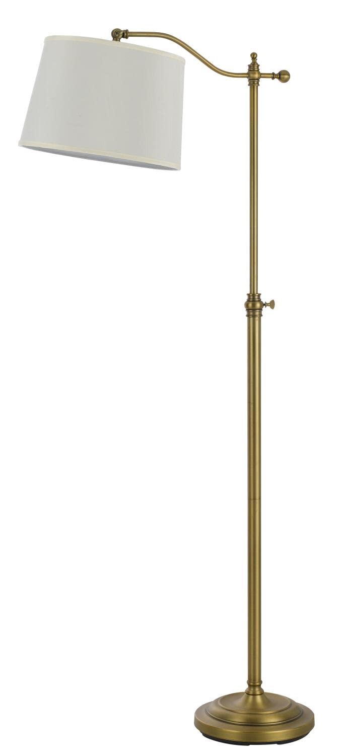 Cal Lighting Bo-2205Fl-Ab Transitional One Light Floor Lamp From Wilmington Collection In Brass - Antique Finish, 28.00 Inches, Copper