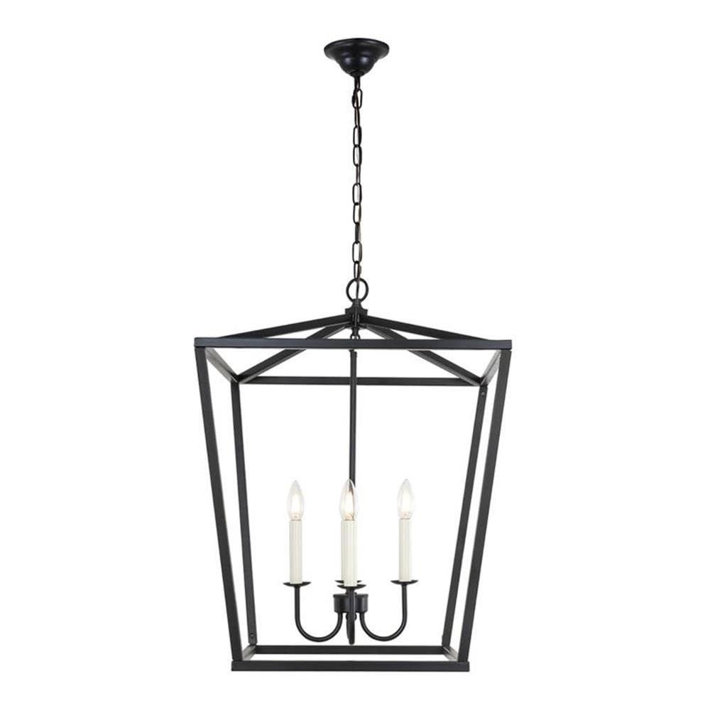 Elegant Lighting Living District Maddox 4 Light Black Pendant