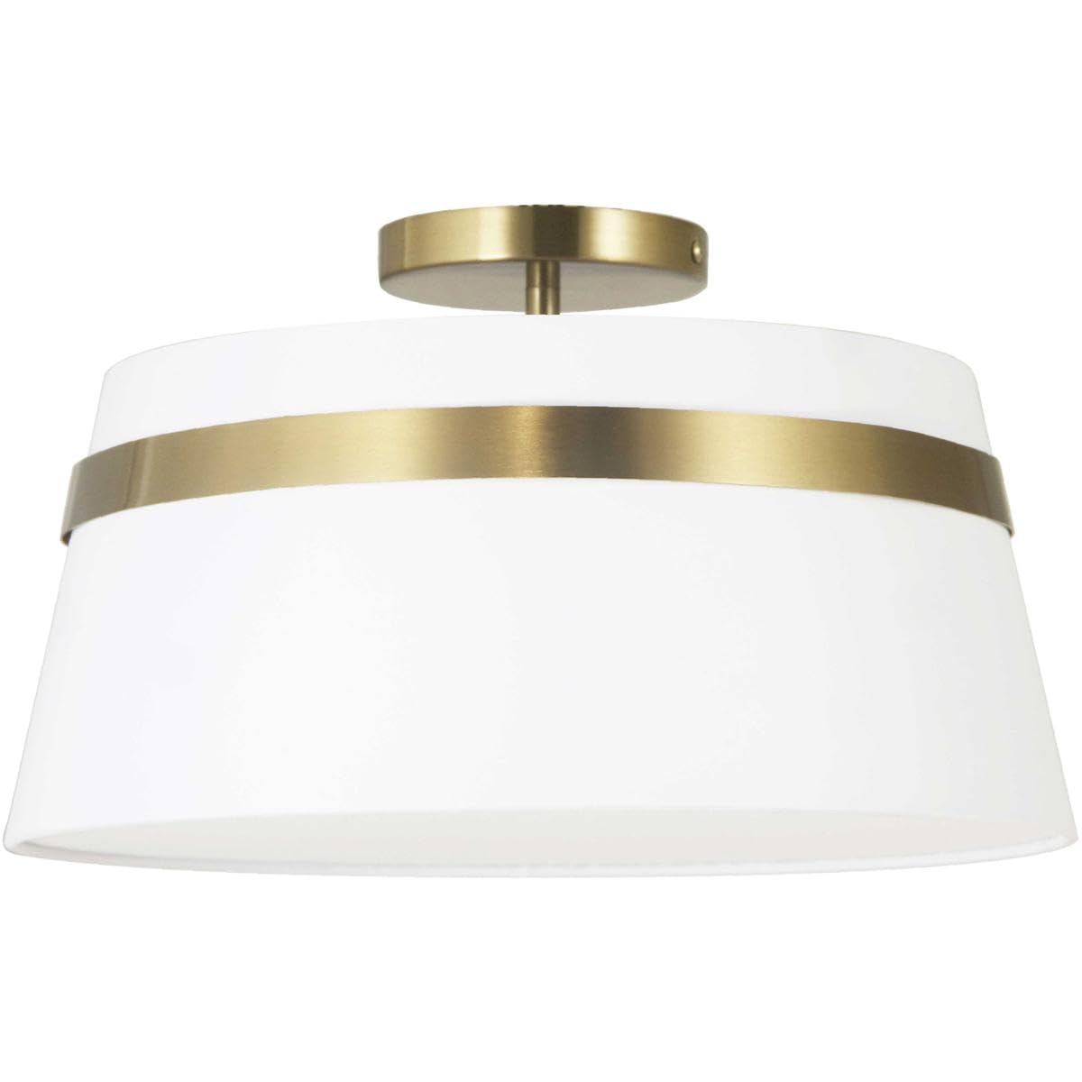 3LT Semi-Flush Mount,  AGB, WH Shad