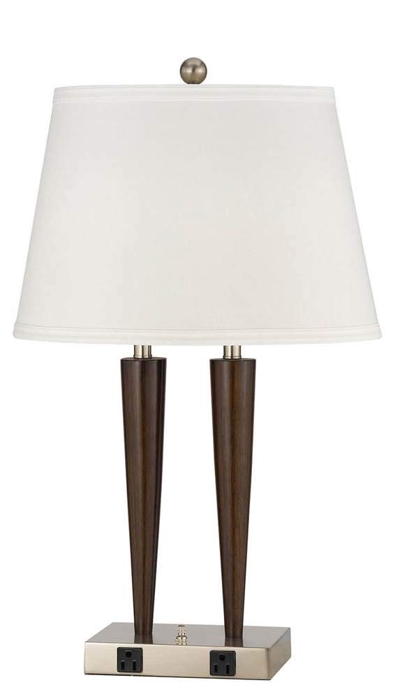 Cal Lighting Calla-2025Dk-2Rbw Transitional Two Table Lamp Lighting Accessories, 18.50X4.50X6.00