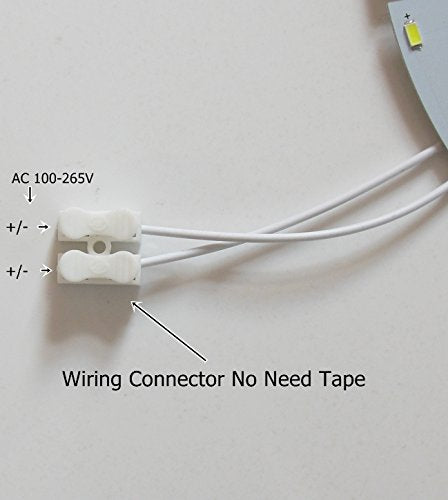 Ledy 33W Led Ceiling Light Fixture, 3630Lm Bright White Panel Retrofit, Round Tube Replacement