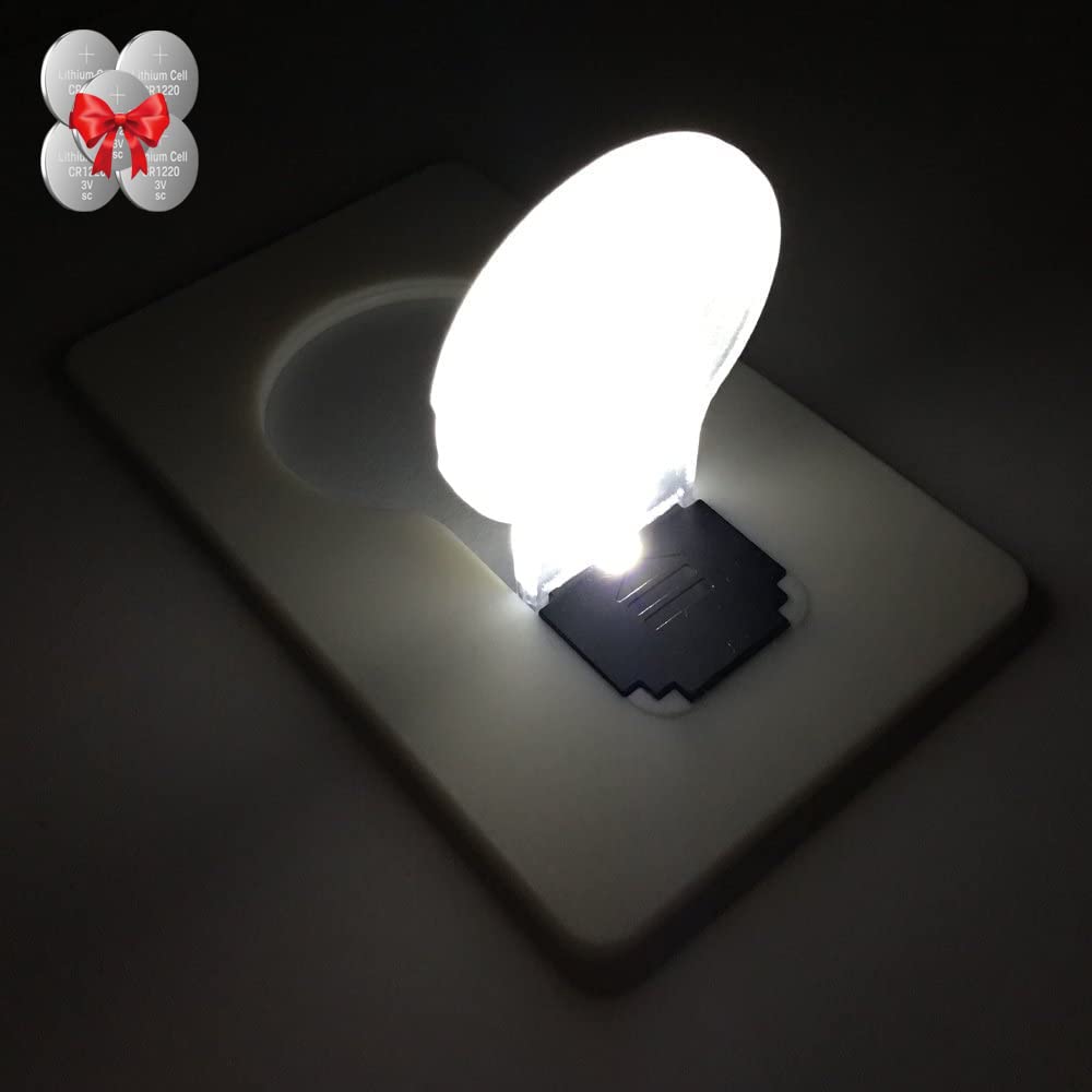 Inovat Mini LED Card Light Bulbs, 10 Count, White, Portable Christmas Light for Cards, Plastic, Model: Mini Led L W