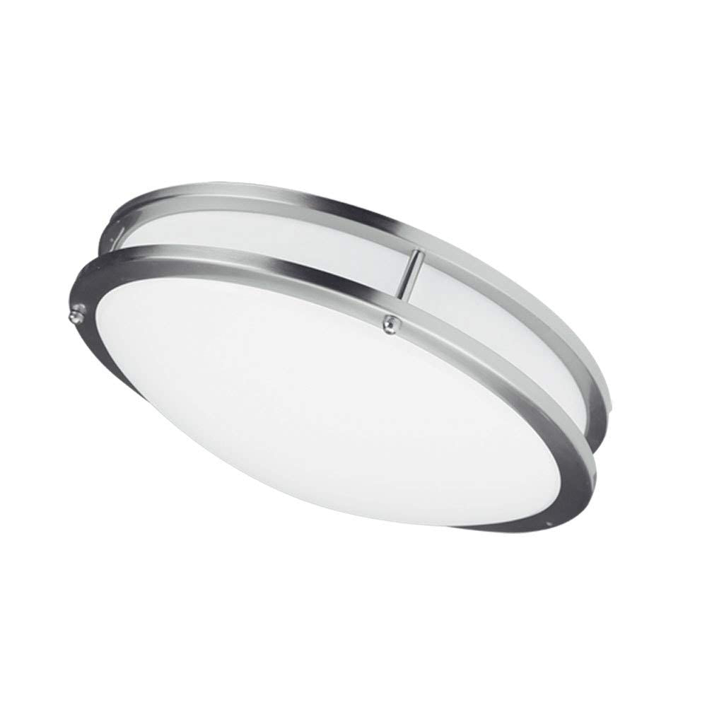 Dainolite Led Ceiling Flush 26W 410Mm (16"),Satin Chrome