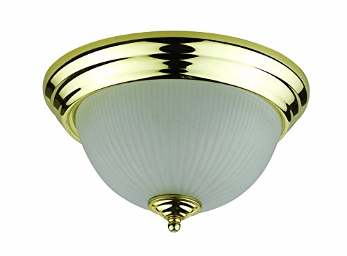 Cal Lighting La-180L-Pb Transitional Two Ceiling Mount Lighting Accessories, Brass