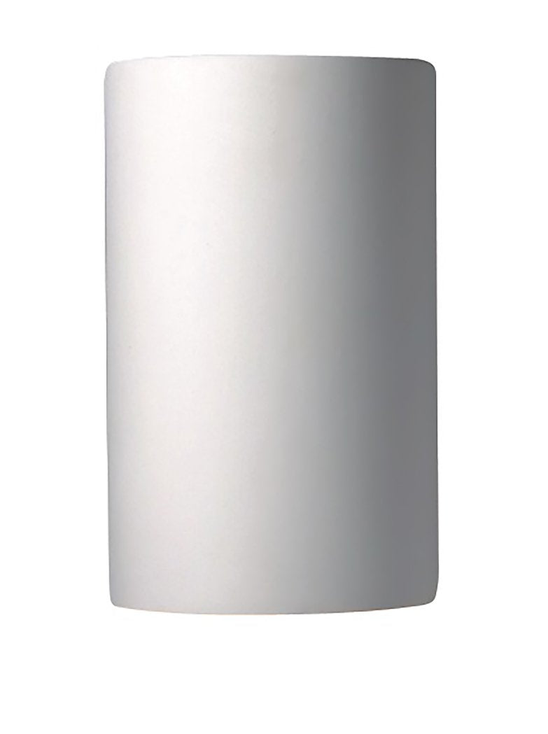Justice Design Group Lighting CER-0940W-BIS Outdoor Wall Sconce with Ceramic Bisque Shades, White