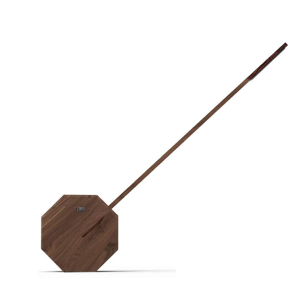 Gingko Octagon One Desk Lamp - Walnut Wood, Brown, Model GK11W8, One Size
